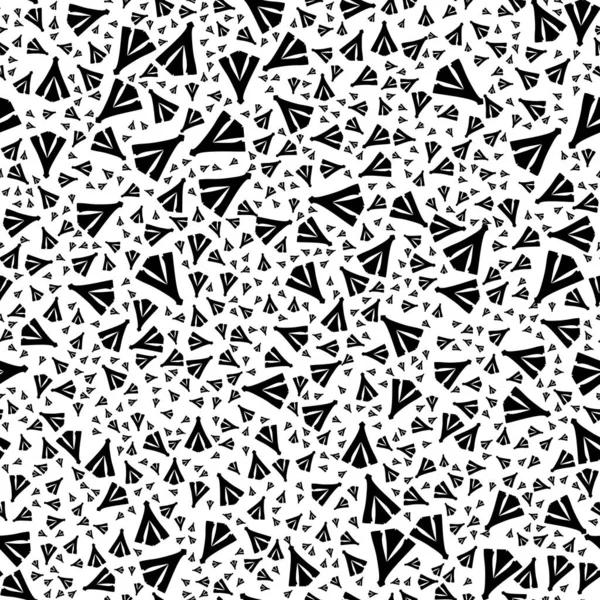 Patrón Abstracto Sin Costura Blanco Negro Moda Elegante Textura Vectorial — Vector de stock