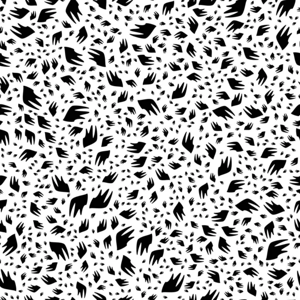 Patrón Abstracto Sin Costura Blanco Negro Moda Elegante Textura Vectorial — Vector de stock