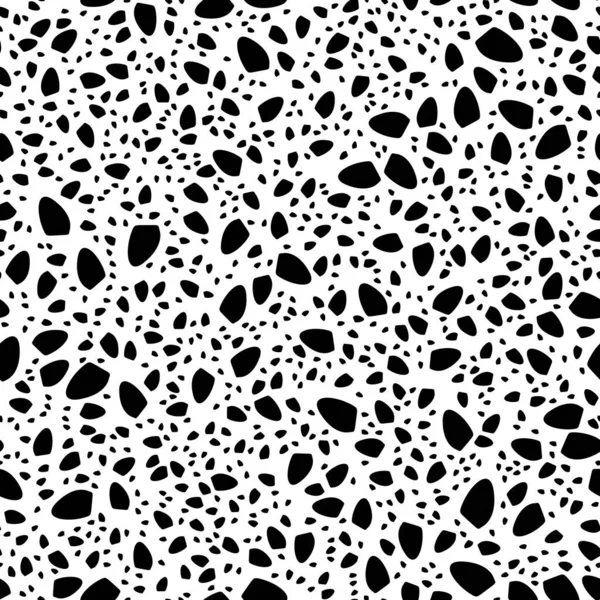 Черно Белый Абстрактный Бесшовный Рисунок Стильная Векторная Текстура — стоковый вектор