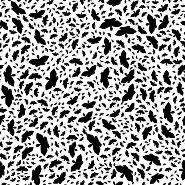 Patrón Abstracto Sin Costura Blanco Negro Moda Elegante Textura Vectorial — Vector de stock