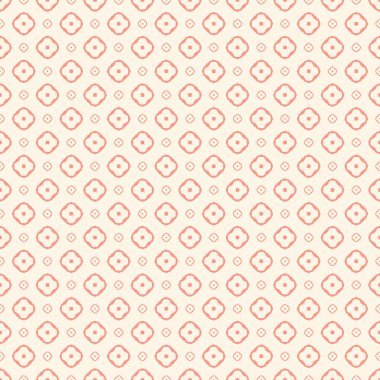 Dekoratif elementlerle basit, pürüzsüz desen. Moda baskıları ya da ambalaj kağıdı için güzel bir arkaplan.