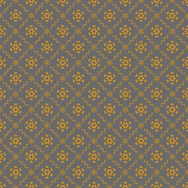 Dekoratif elementlerle basit, pürüzsüz desen. Moda baskıları ya da ambalaj kağıdı için güzel bir arkaplan.