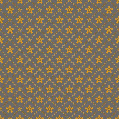 Dekoratif elementlerle basit, pürüzsüz desen. Moda baskıları ya da ambalaj kağıdı için güzel bir arkaplan.