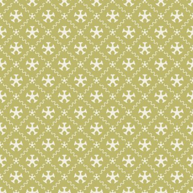 Dekoratif elementlerle basit, pürüzsüz desen. Moda baskıları ya da ambalaj kağıdı için güzel bir arkaplan.