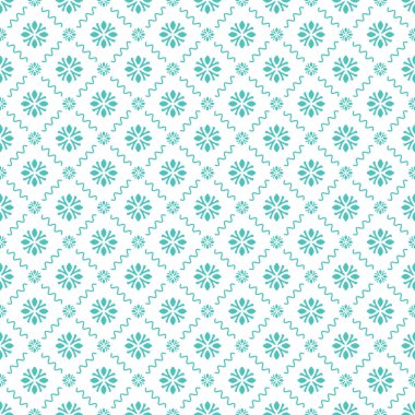 Dekoratif elementlerle basit, pürüzsüz desen. Moda baskıları ya da ambalaj kağıdı için güzel bir arkaplan.