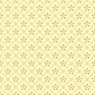 Dekoratif elementlerle basit, pürüzsüz desen. Moda baskıları ya da ambalaj kağıdı için güzel bir arkaplan.