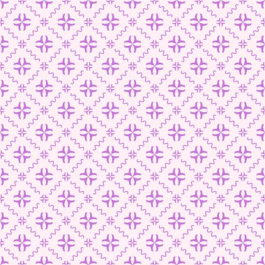 Dekoratif elementlerle basit, pürüzsüz desen. Moda baskıları ya da ambalaj kağıdı için güzel bir arkaplan.