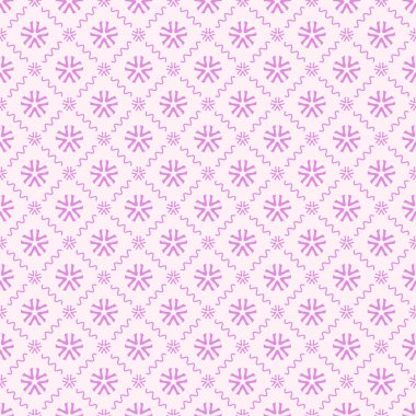 Dekoratif elementlerle basit, pürüzsüz desen. Moda baskıları ya da ambalaj kağıdı için güzel bir arkaplan.