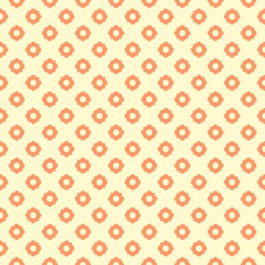 Dekoratif elementlerle basit, pürüzsüz desen. Moda baskıları ya da ambalaj kağıdı için güzel bir arkaplan.
