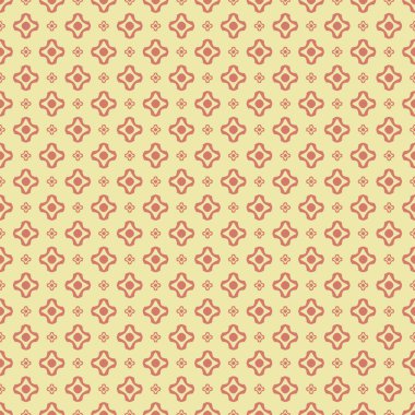 Dekoratif elementlerle basit, pürüzsüz desen. Moda baskıları ya da ambalaj kağıdı için güzel bir arkaplan.