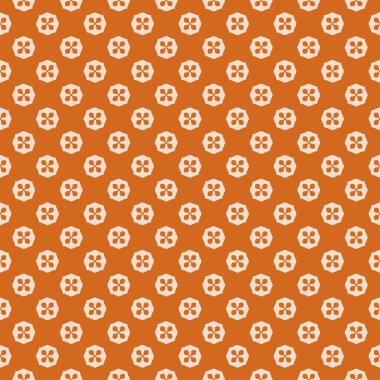 Dekoratif elementlerle basit, pürüzsüz desen. Moda baskıları ya da ambalaj kağıdı için güzel bir arkaplan.