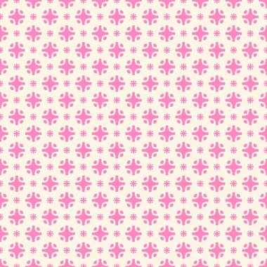 Dekoratif elementlerle basit, pürüzsüz desen. Moda baskıları ya da ambalaj kağıdı için güzel bir arkaplan.