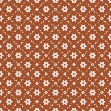 Dekoratif elementlerle basit, pürüzsüz desen. Moda baskıları ya da ambalaj kağıdı için güzel bir arkaplan.