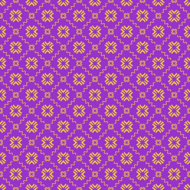 Dekoratif elementlerle basit, pürüzsüz desen. Moda baskıları ya da ambalaj kağıdı için güzel bir arkaplan.