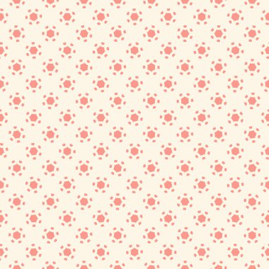 Dekoratif elementlerle basit, pürüzsüz desen. Moda baskıları ya da ambalaj kağıdı için güzel bir arkaplan.