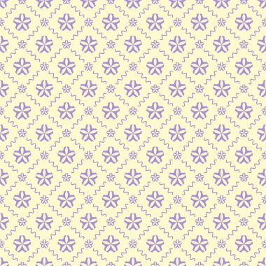 Dekoratif elementlerle basit, pürüzsüz desen. Moda baskıları ya da ambalaj kağıdı için güzel bir arkaplan.
