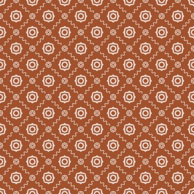 Dekoratif elementlerle basit, pürüzsüz desen. Moda baskıları ya da ambalaj kağıdı için güzel bir arkaplan.