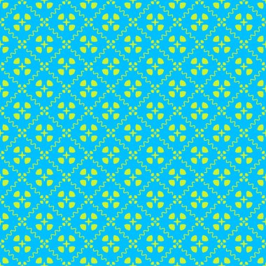 Dekoratif elementlerle basit, pürüzsüz desen. Moda baskıları ya da ambalaj kağıdı için güzel bir arkaplan.