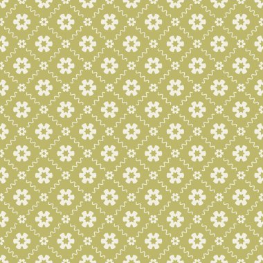 Dekoratif elementlerle basit, pürüzsüz desen. Moda baskıları ya da ambalaj kağıdı için güzel bir arkaplan.