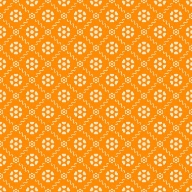 Dekoratif elementlerle basit, pürüzsüz desen. Moda baskıları ya da ambalaj kağıdı için güzel bir arkaplan.