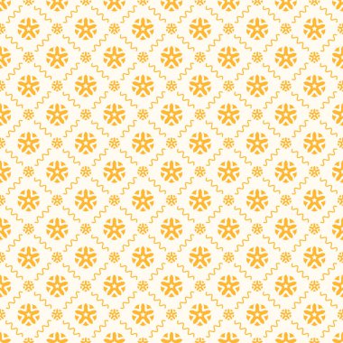 Dekoratif elementlerle basit, pürüzsüz desen. Moda baskıları ya da ambalaj kağıdı için güzel bir arkaplan.