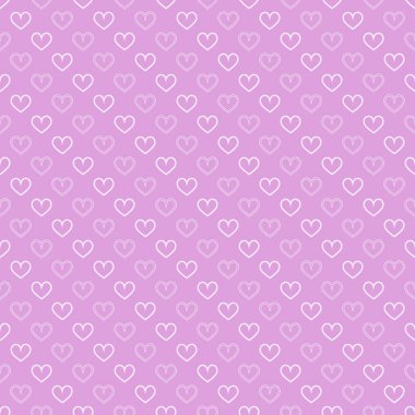 Şık kalpler, kusursuz vektör deseni. Düğün geçmişi. Tasarımınız için romantik vektör duvar kağıdı.