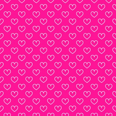 Şık kalpler, kusursuz vektör deseni. Düğün geçmişi. Tasarımınız için romantik vektör duvar kağıdı.