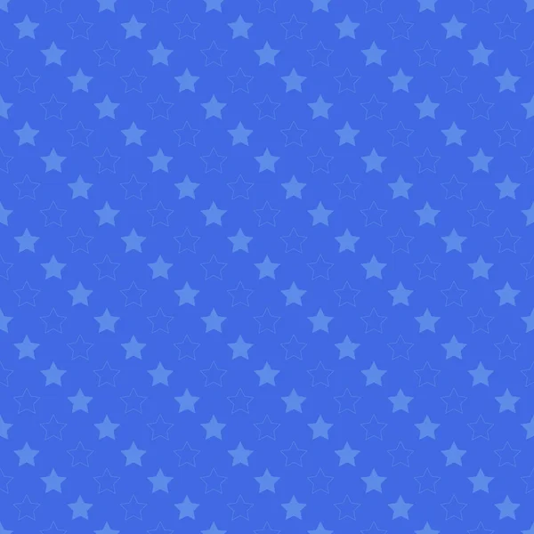 Зоряний Фон Безшовний Візерунок Зірками — стоковий вектор
