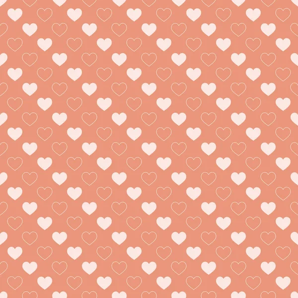 Stijlvolle Harten Naadloze Vector Patroon Bruiloft Achtergrond Romantische Vector Wallpaper — Stockvector