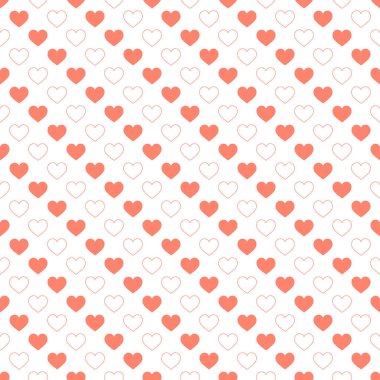 Şık kalpler, kusursuz vektör deseni. Düğün geçmişi. Tasarımınız için romantik vektör duvar kağıdı.