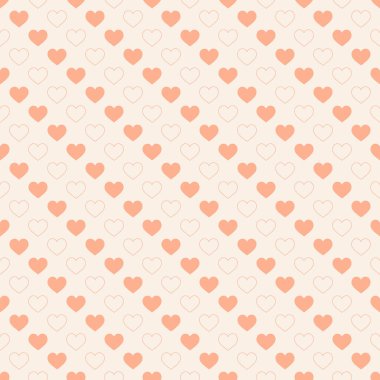 Şık kalpler, kusursuz vektör deseni. Düğün geçmişi. Tasarımınız için romantik vektör duvar kağıdı.
