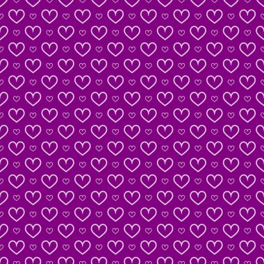 Şık kalpler, kusursuz vektör deseni. Düğün geçmişi. Tasarımınız için romantik vektör duvar kağıdı.