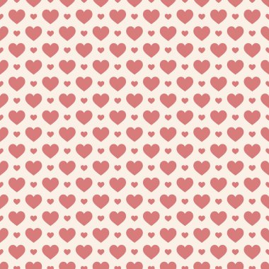 Şık kalpler, kusursuz vektör deseni. Düğün geçmişi. Tasarımınız için romantik vektör duvar kağıdı.