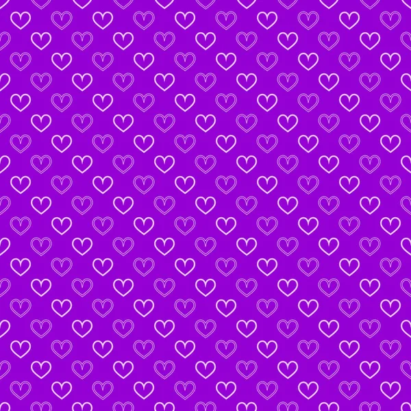 Stylish Hearts Seamless Vector Pattern Wedding Background Romantic Vector Wallpaper — Stock Vector