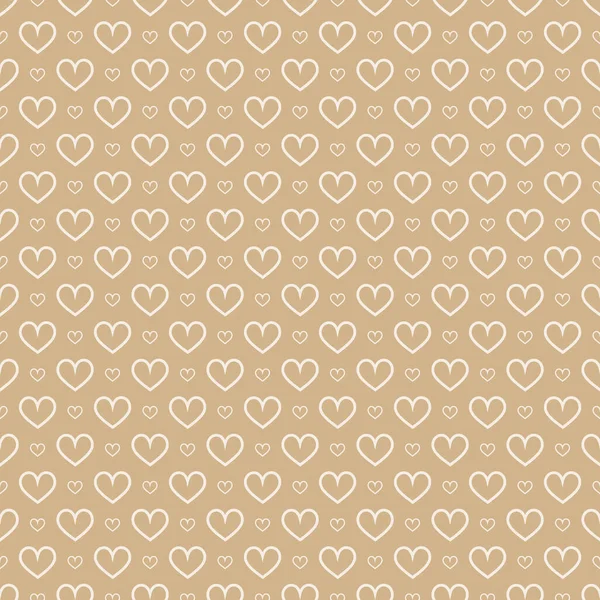 Stylish Hearts Seamless Vector Pattern Wedding Background Romantic Vector Wallpaper — Stock Vector