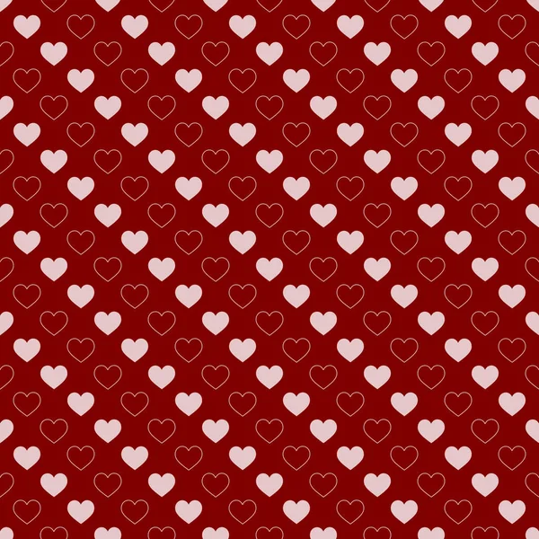 Corazones Elegantes Patrón Vectores Sin Costuras Fondo Boda Papel Pintado — Vector de stock