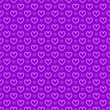 Şık kalpler, kusursuz vektör deseni. Düğün geçmişi. Tasarımınız için romantik vektör duvar kağıdı.