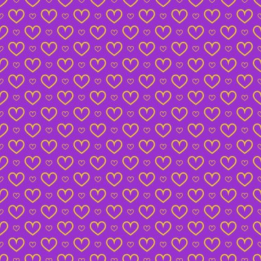 Şık kalpler, kusursuz vektör deseni. Düğün geçmişi. Tasarımınız için romantik vektör duvar kağıdı.