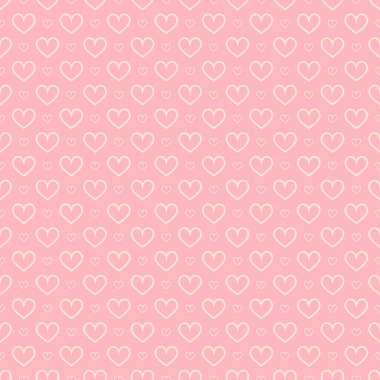 Şık kalpler, kusursuz vektör deseni. Düğün geçmişi. Tasarımınız için romantik vektör duvar kağıdı.