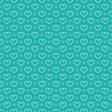 Şık kalpler, kusursuz vektör deseni. Düğün geçmişi. Tasarımınız için romantik vektör duvar kağıdı.