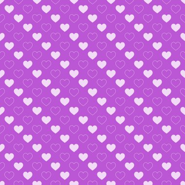 Şık kalpler, kusursuz vektör deseni. Düğün geçmişi. Tasarımınız için romantik vektör duvar kağıdı.