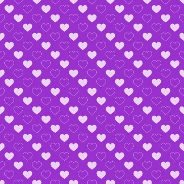Şık kalpler, kusursuz vektör deseni. Düğün geçmişi. Tasarımınız için romantik vektör duvar kağıdı.