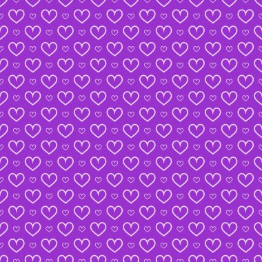 Şık kalpler, kusursuz vektör deseni. Düğün geçmişi. Tasarımınız için romantik vektör duvar kağıdı.