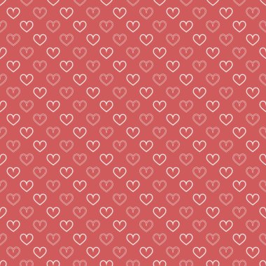 Şık kalpler, kusursuz vektör deseni. Düğün geçmişi. Tasarımınız için romantik vektör duvar kağıdı.