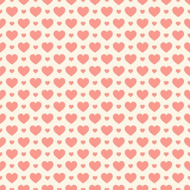 Şık kalpler, kusursuz vektör deseni. Düğün geçmişi. Tasarımınız için romantik vektör duvar kağıdı.