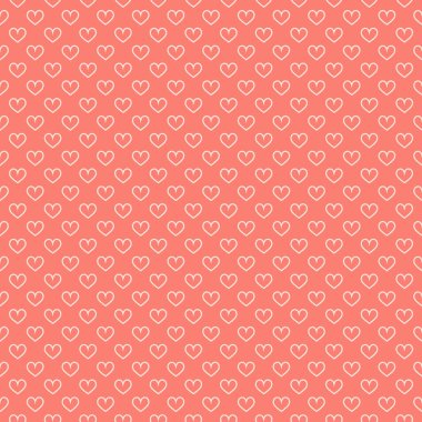 Şık kalpler, kusursuz vektör deseni. Düğün geçmişi. Tasarımınız için romantik vektör duvar kağıdı.