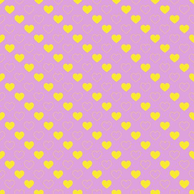 Şık kalpler, kusursuz vektör deseni. Düğün geçmişi. Tasarımınız için romantik vektör duvar kağıdı.