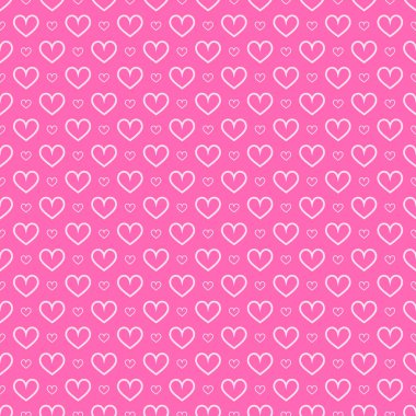 Şık kalpler, kusursuz vektör deseni. Düğün geçmişi. Tasarımınız için romantik vektör duvar kağıdı.