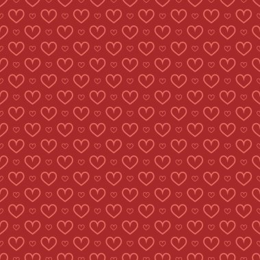Şık kalpler, kusursuz vektör deseni. Düğün geçmişi. Tasarımınız için romantik vektör duvar kağıdı.