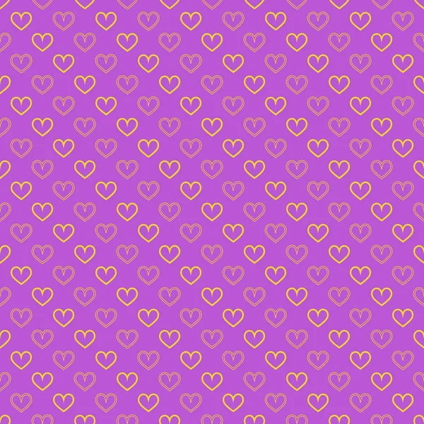 Stylish Hearts Seamless Vector Pattern Wedding Background Romantic Vector Wallpaper — Stock Vector